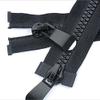 Nylon Zipper, Black and White, Open-End Double-Slider Zipper for Jackets and Coats, DIY Sewing, Clothing, Tents, Awnings, Bags and Crafts (Color: Blue) view 3