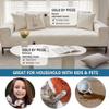 AQIGR Velvet Sofa Cover for 1-, 2-, 3- or 4-Seater Couches, L- or U-Shaped Sofas, Pet Protector (#16, 110 x 210 cm, 1 Piece) view 2