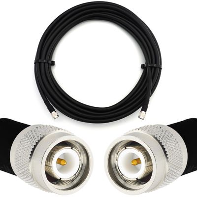 RANGEFUL 5 m TNC Male-to-Male HF400 Flexible Coaxial Cable, 50 Ohm