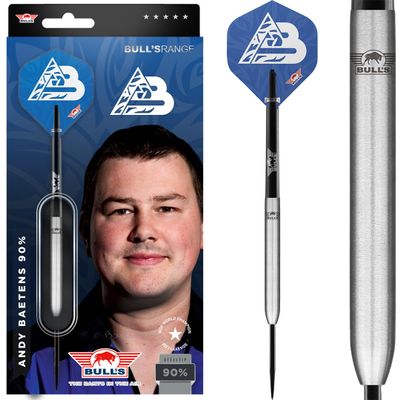 Bull's Andy Baetens Steel Darts | 90% 23 g Steeltip Darts | Pro Darts for Every Player