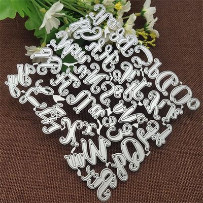 Metal Die-Cutting Stencil, 14.6 x 13 cm, Alphabet Letters