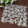 Metal Die-Cutting Stencil, 14.6 x 13 cm, Alphabet Letters view 2