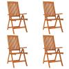 BaraSh 5-Piece Outdoor Garden Dining Set, Solid Eucalyptus Wood, 3087341 view 4