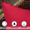 Outdoor Waterproof Cushion Covers, 65 x 65 cm, Set of 4, Navy Blue view 4