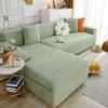 OKJK L-Shaped Sofa Cover, Jacquard Stretch, Mint Green, 4-Seater 235–300 cm view 1