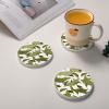 Leaf Diatomite Coaster, Non-Slip Drink Coaster view 2