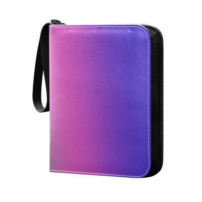 Retro Rainbow Gradient Trading Card Binder with Sleeves