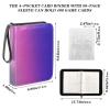 Retro Rainbow Gradient Trading Card Binder with Sleeves view 3