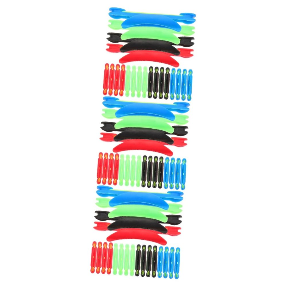 Toddmomy 60-Piece Fishing Line Winding Boards, Portable Storage, Black, Red, Blue, and Green