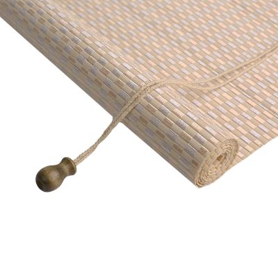 zhijiaqian456 Bamboo Roller Blind, Sun-Shading Privacy Blind, Cord-Operated, Customizable, 65 x 70 cm