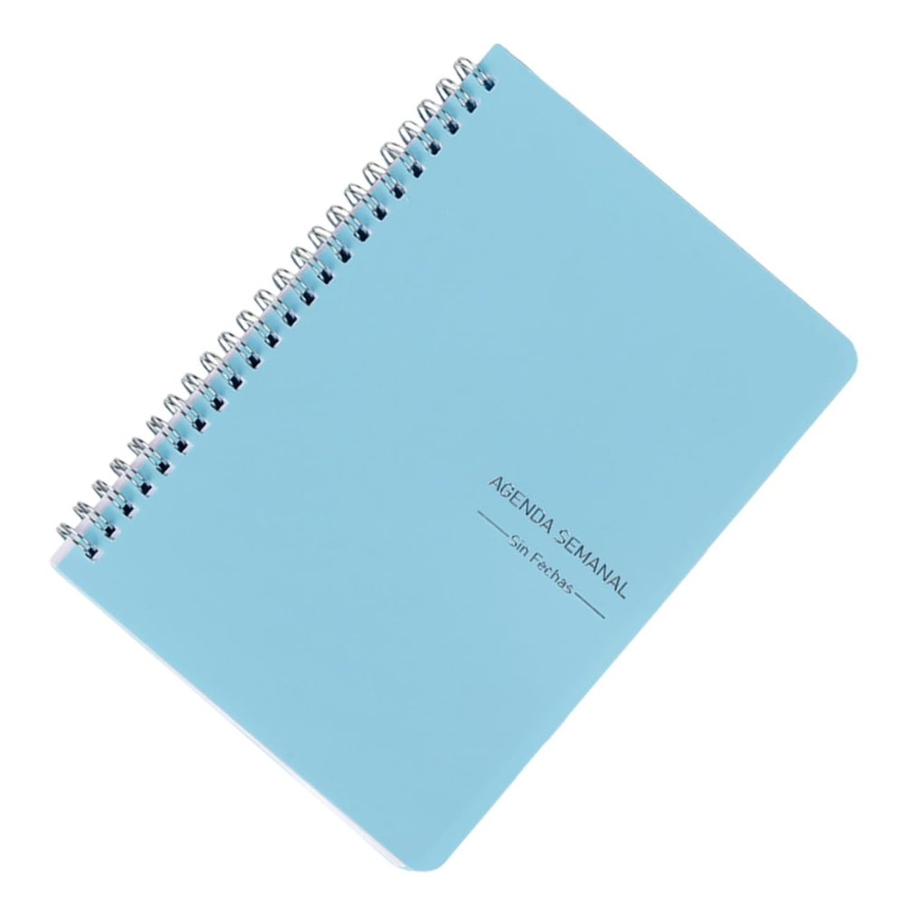 MAGICLULU A5 Graph Paper Spiral Notebook, Blue