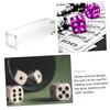 ibasenice Magnetic Acrylic Dice Box for 6 x 16 mm, Transparent view 3