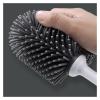 HASMI Toilet Brush Set with Long-Handle Silicone Brush and Base, Pink view 4