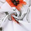 White Floral Polyester Shower Curtain, 160 x 200 cm view 3