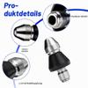 2-Piece High-Pressure Washer G1/4 Pipe Cleaning Nozzle with 3/8 Adapter, Stainless Steel view 3