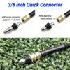 2-Piece High-Pressure Washer G1/4 Pipe Cleaning Nozzle with 3/8 Adapter, Stainless Steel view 4