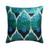 The HomeCentric Mora Blue Silk Decorative Pillow Covers, 2-Pack, 22 x 22 in view 1