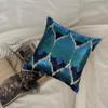 The HomeCentric Mora Blue Silk Decorative Pillow Covers, 2-Pack, 22 x 22 in view 4