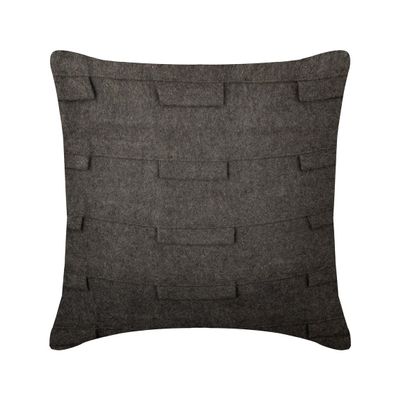 The HomeCentric Grey Sophistication Felt Throw Pillow Covers, 2-Pack, 16 x 16 in