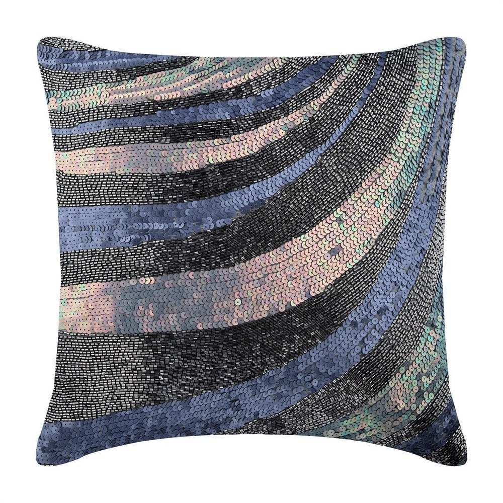 The HomeCentric Designer Gray Wild Night Euro Shams, 2-Pack, 26 x 26 in