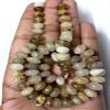 Natural Rutilated Quartz Rondelle Beads, 8 x 10 mm, 18-Inch Strand view 3