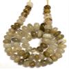 Natural Rutilated Quartz Rondelle Beads, 8 x 10 mm, 18-Inch Strand view 4