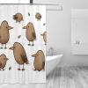 RLDOBOFE Kiwi Bird Shower Curtain, Waterproof, 12 Hooks, 72 x 72 in view 1