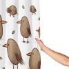 RLDOBOFE Kiwi Bird Shower Curtain, Waterproof, 12 Hooks, 72 x 72 in view 2