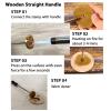 Custom Logo Branding Iron with Handle, 1 x 1 in view 2