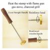 Custom Logo Branding Iron with Handle, 1 x 1 in view 4