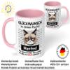 Farewell Gift for Coworkers: Personalized Ceramic Mug “Congrats on Your Escape!” – 330 ml, Cat Design, Pink view 3