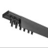 RENA 2-Track Curtain Track, PVC Ceiling-Mount Rail with Cover and Clips, Black, 170 cm view 1
