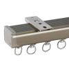 LTSRLL Room Divider Curtain Track System with 90° Corner Bends, U/L/S Shape, Champagne 01, C-2.6 m (1.3 m × 2) view 1