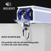 LTSRLL Room Divider Curtain Track System with 90° Corner Bends, U/L/S Shape, Champagne 01, C-2.6 m (1.3 m × 2) view 4