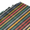 QQLADY Colorful Modern Striped Fabric Shower Curtain, 72 x 72 in, with 12 Hooks view 4