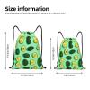 Green Lawn Avocado Drawstring Backpack, S view 4