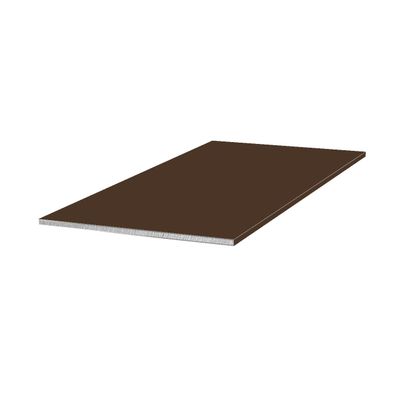 Schlgel GmbH Aluminum Sheet, 1 mm, Sepia Brown RAL 8014, 150 x 450 mm