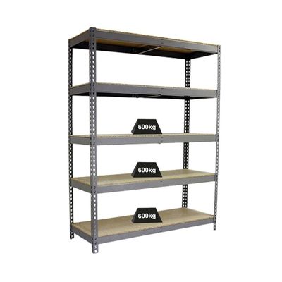 PROREGAL Wood Beast Five Heavy-Duty Shelving | 200 x 180 x 90 cm | 600 kg per Shelf | Galvanized
