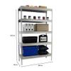 PROREGAL Wood Beast Five Heavy-Duty Shelving | 200 x 180 x 90 cm | 600 kg per Shelf | Galvanized view 2