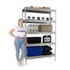 PROREGAL Wood Beast Five Heavy-Duty Shelving | 200 x 180 x 90 cm | 600 kg per Shelf | Galvanized view 3