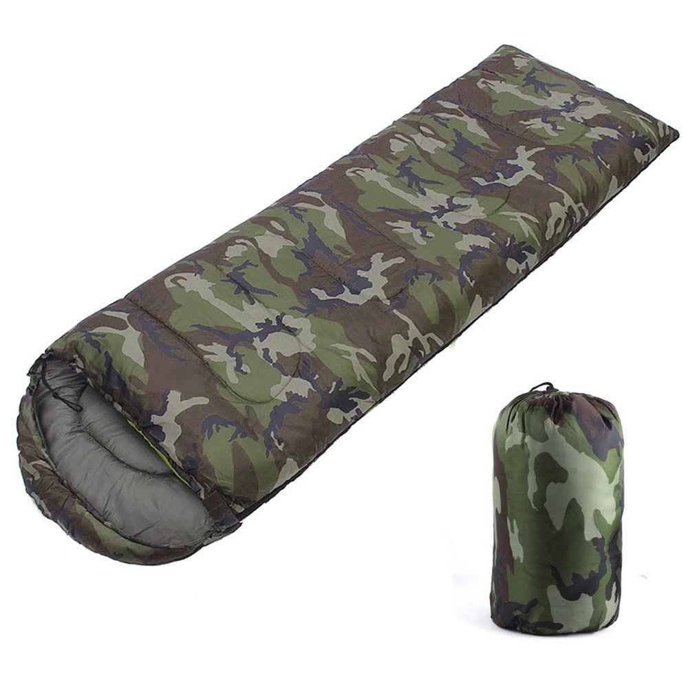 Tsuchiya Fly Free Camping Sleeping Bag, Waterproof Warm Envelope-Style