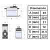 MG-92B 13.8 g Digital Metal Gear Servo, 3.5 kg-cm, 2-Pack view 4