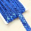 13 m x 23 mm Dark Blue Sequin Trim Ribbon view 1