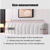 Padded Velvet Headboard Cover, Dustproof Stretch, Quilted, Pink, 120 x 60 cm view 2
