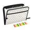 Accordion File Folder with 13 Pockets, A4/Letter Size, Zipper, Gray Grid view 1