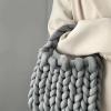 Roving Yarn for Hand Knitting and Crochet, Chunky Arm Knitting Yarn, Cozy Blanket Yarn, Crochet Yarn (Creamy Yellow, 1500 g) view 3