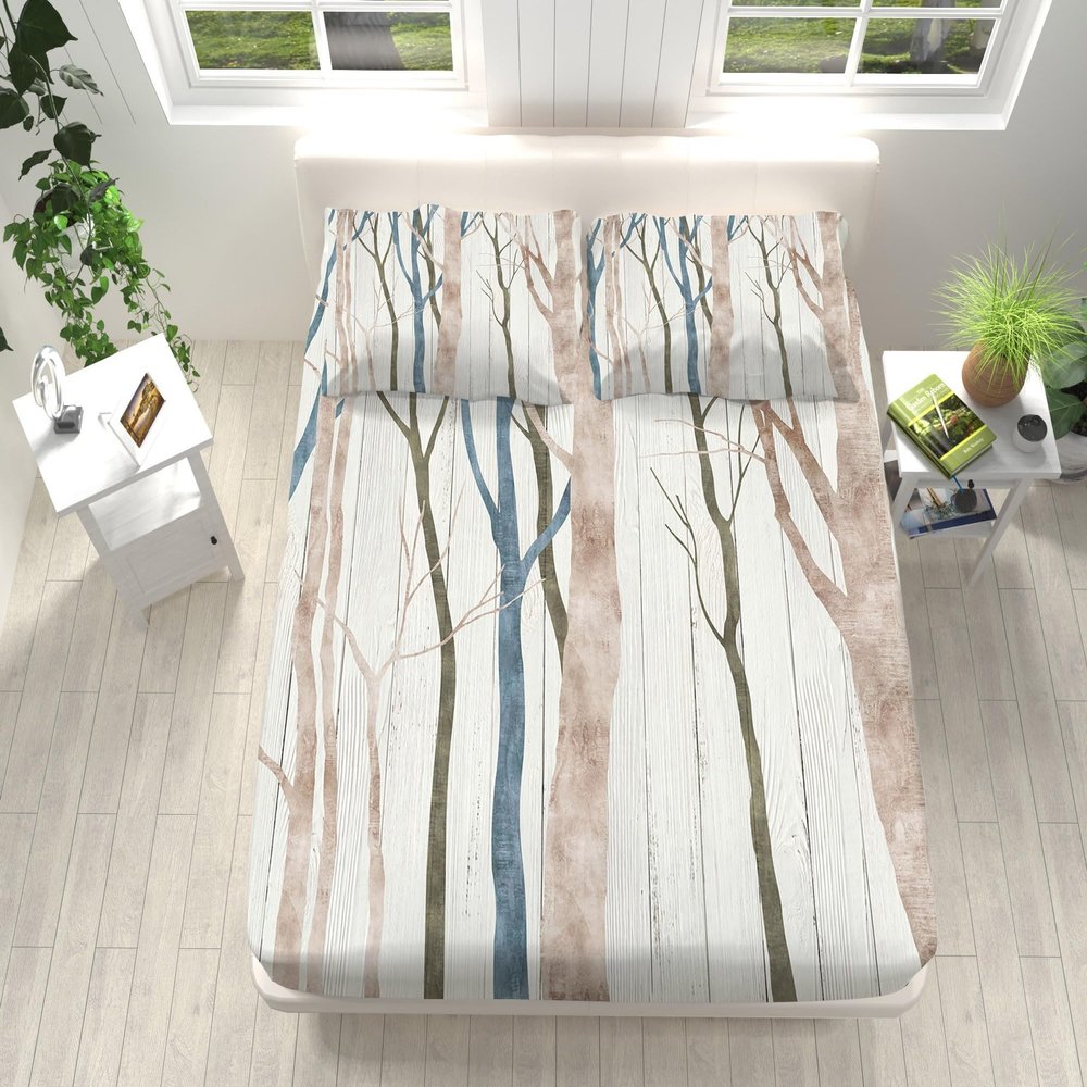 XCQHZYQ Fitted Sheet Set, 180 x 200 x 30 cm, for Box Spring Beds