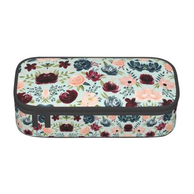 Large Multi-Compartment Pencil Case, Chestnut Brown