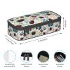 Large Multi-Compartment Pencil Case, Chestnut Brown view 3