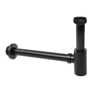 OPERMAXER Design Bottle Trap, 1-1/4 x 32 mm, Extra-Long 200 mm Dip Tube, Matte Black